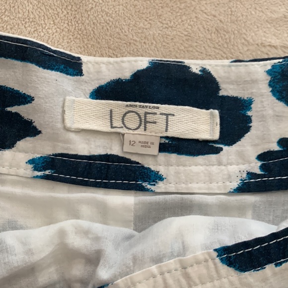 Ann Taylor Loft Printed Cotton Skirt - Picture 2 of 5